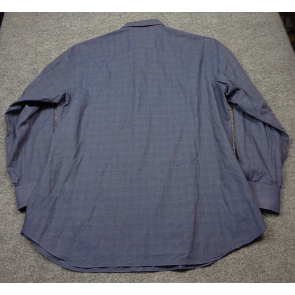 Brioni Ventiquattro Shirt Mens 17 1/2" 44 Neck Blue Long Sleeve Made in Italy - Picture 5 of 13